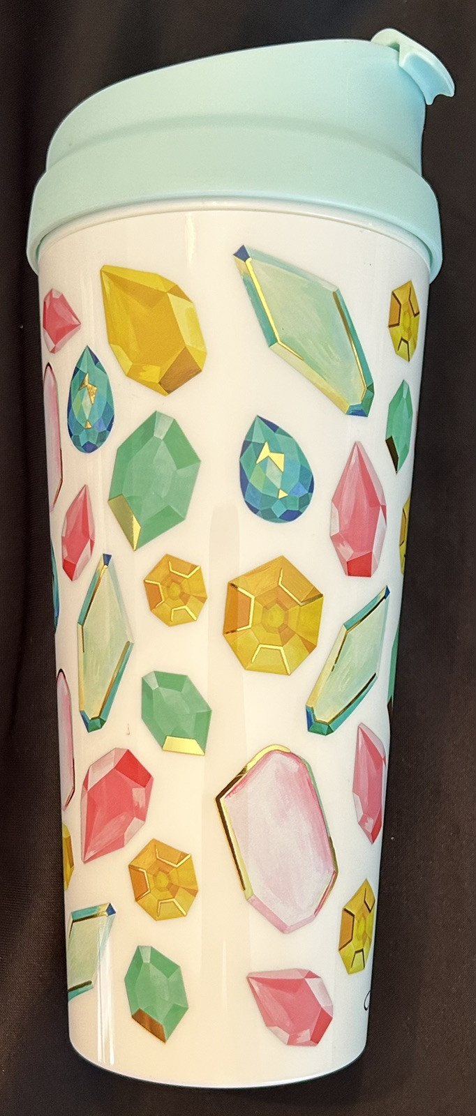 Kendra Scott Tumbler Insultated Beverage Coffee Drink Jewel Stones Mug