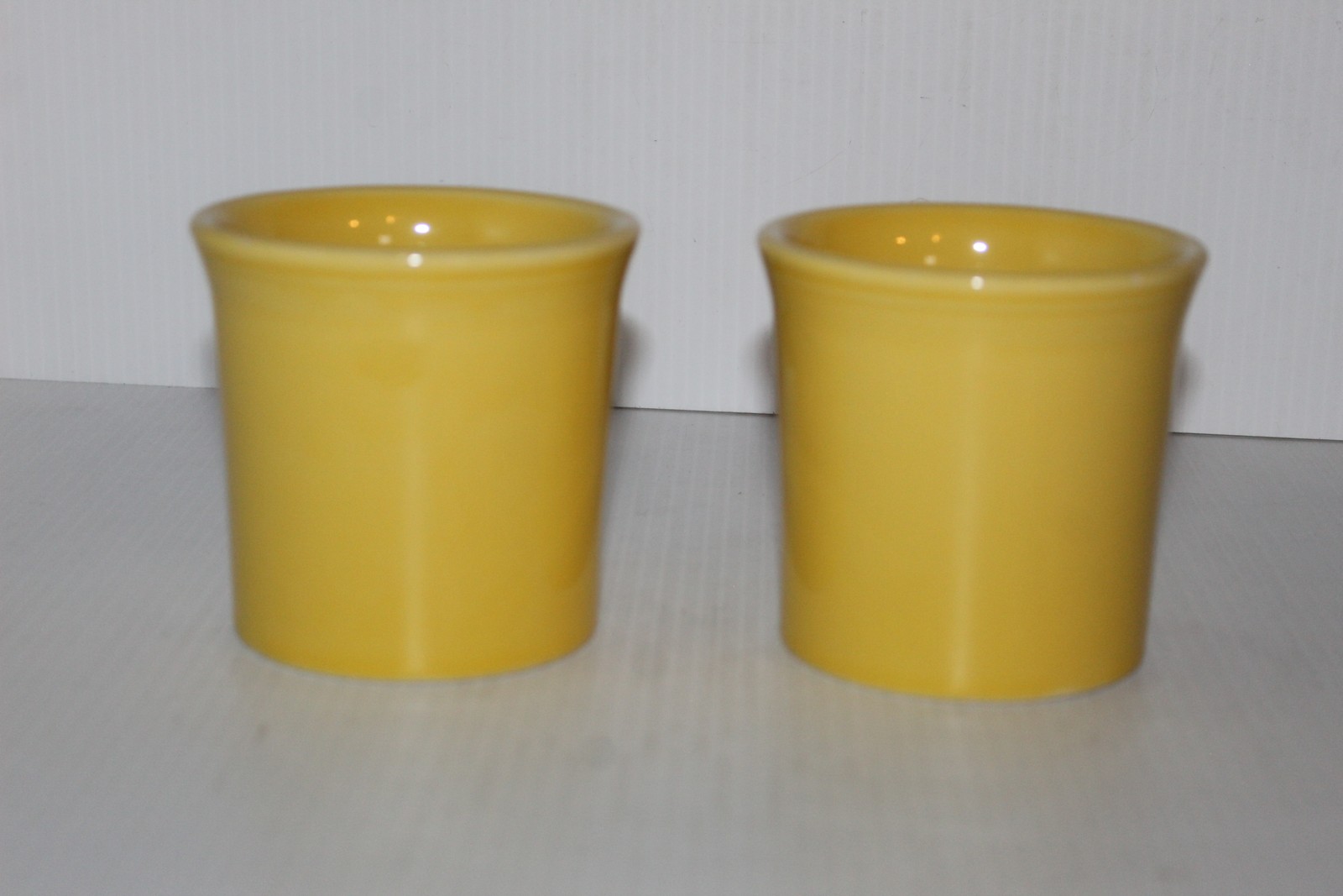 Fiesta Fiestaware Yellow Coffee Mug Cup Set of 2 HLC USA Dinnerware
