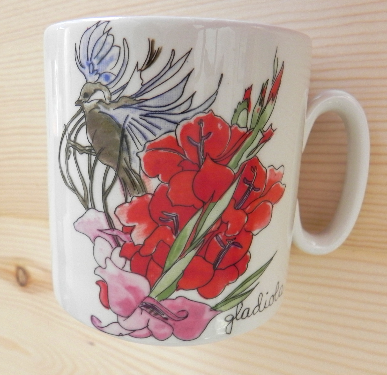 Villeroy & Boch Coffee Mug Gladiola/Daffodie/Petunia Made in Luxembourg