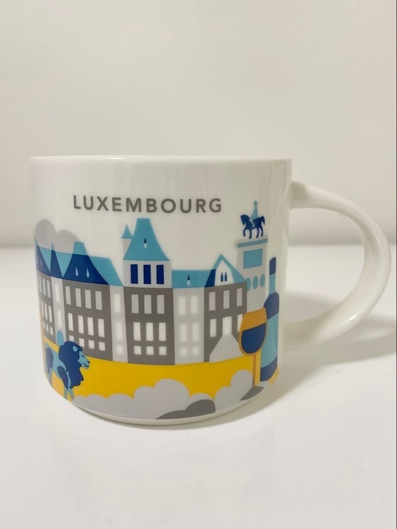 Starbucks Coffee Mug You Are Here Ceramic LUXEMBURG 14oz 414ml New