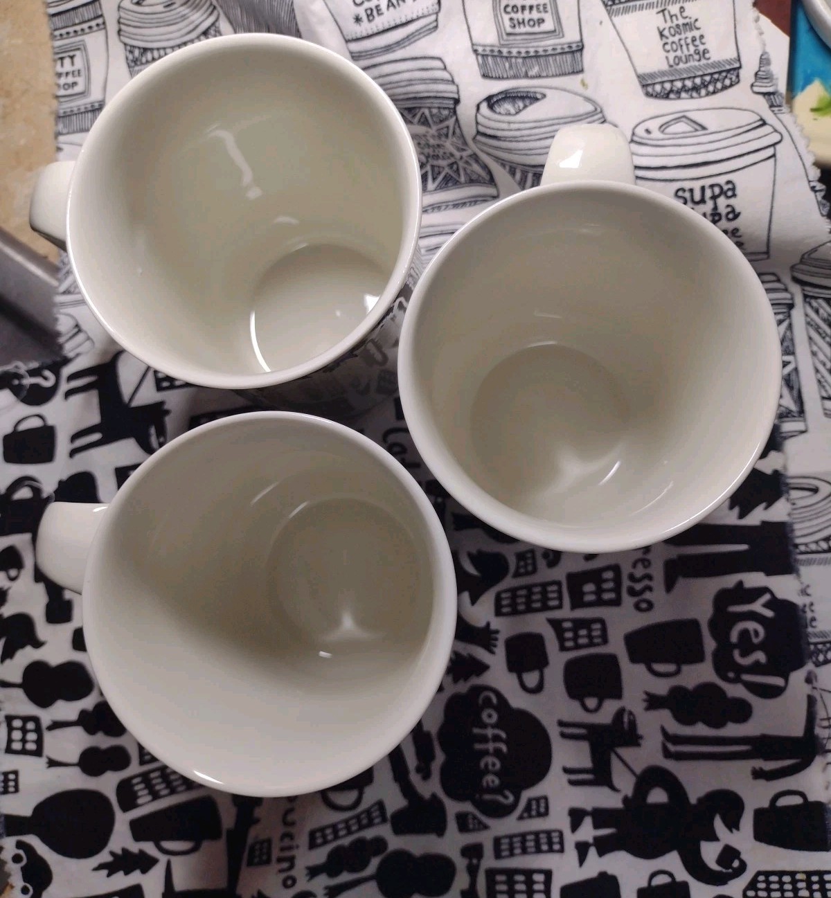 Villeroy & Boch Set Of 3 Mugs Cups Design 1900 Vintage Porcelain Women