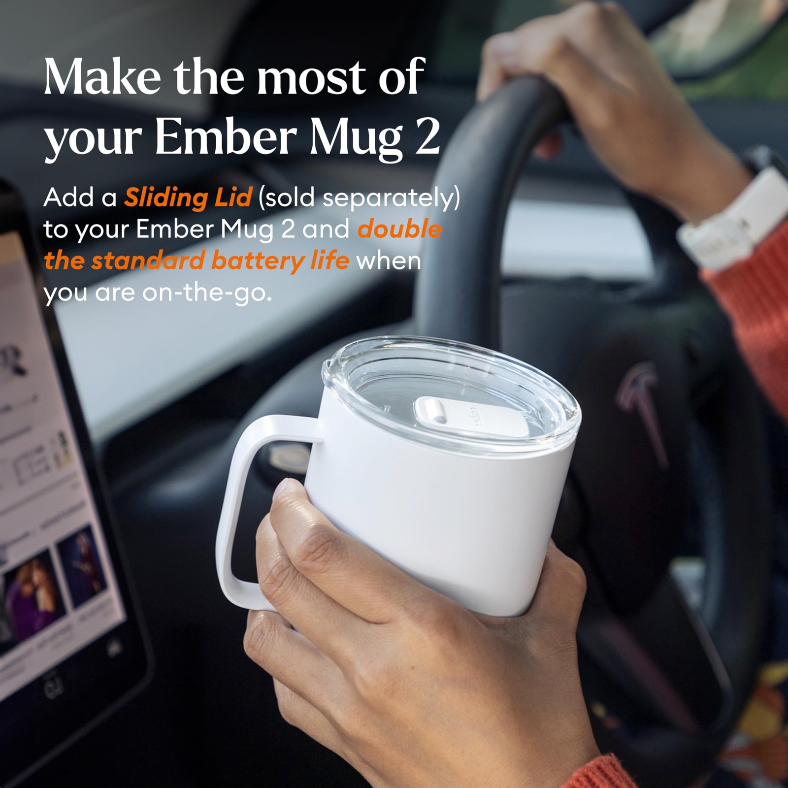 Ember Temperature Control Smart Mug 2, 14 Oz, App-Controlled Heated Coffee Mug