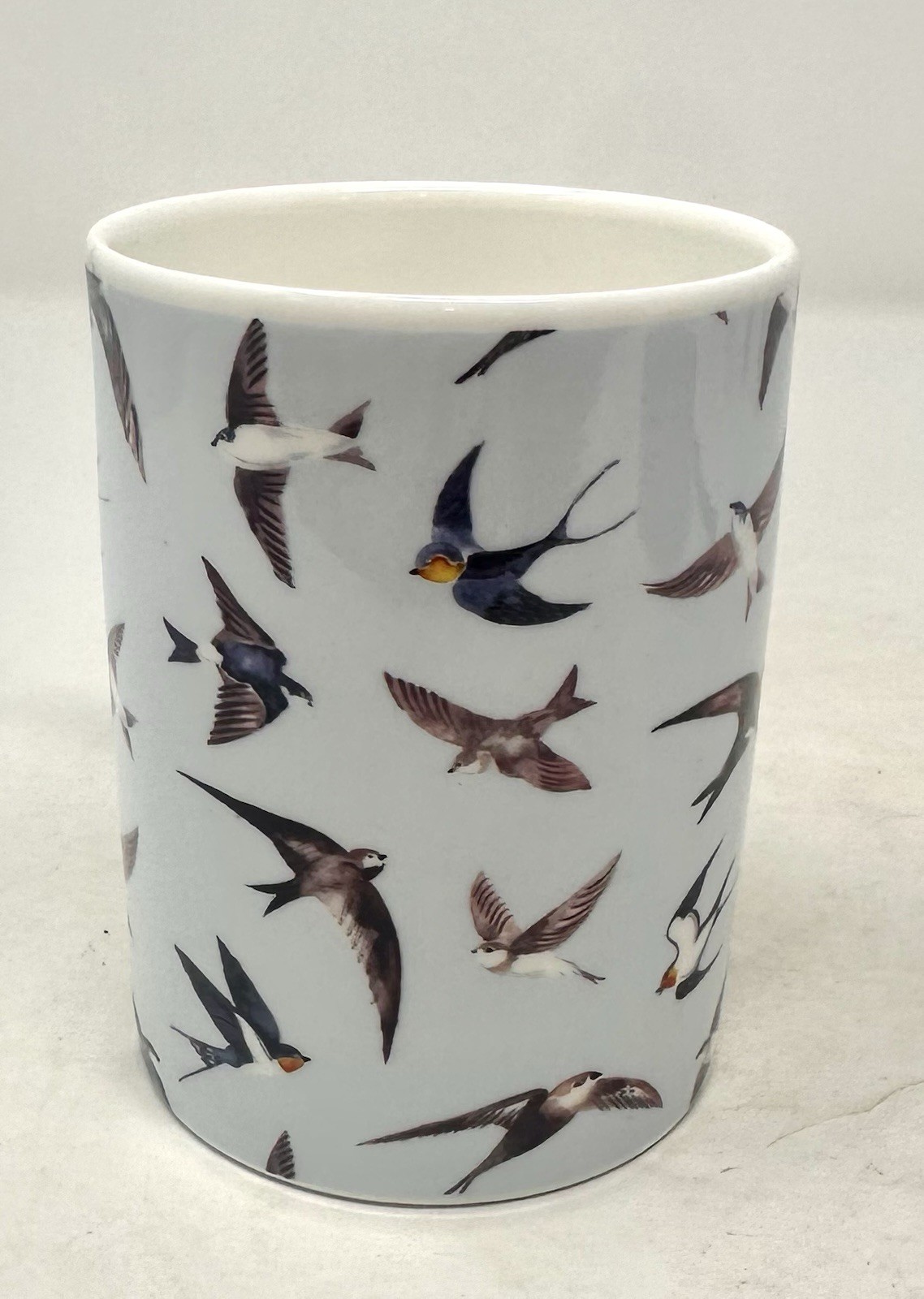 Roy Kirkham Swallow Birds Designed For RSPB Coffee Mug Made In England New