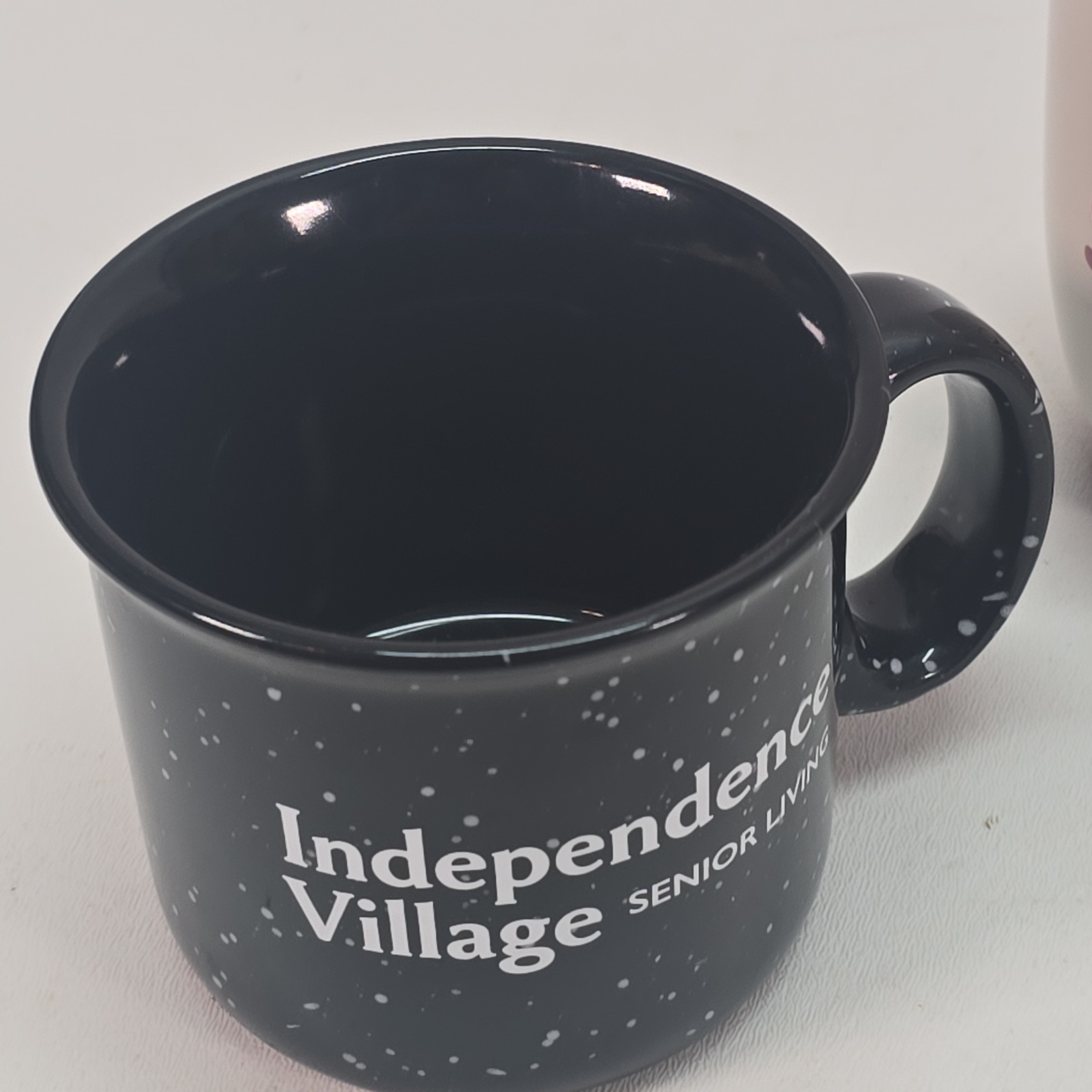 Set of 4 Non-Matching Senior Living Porcelain Coffee Mugs