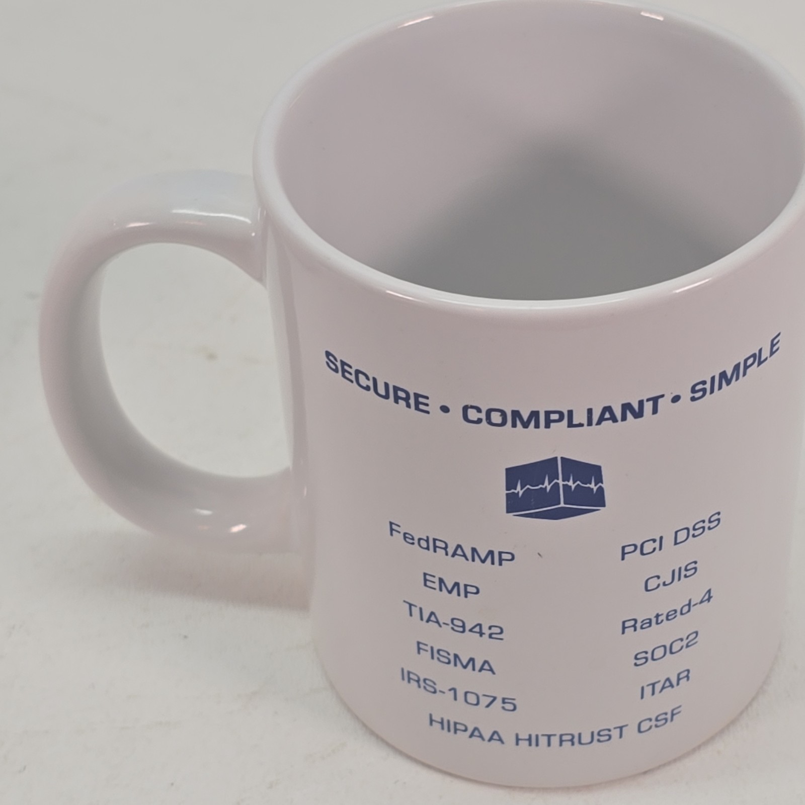 Set of 4 Non-Matching Senior Living Porcelain Coffee Mugs