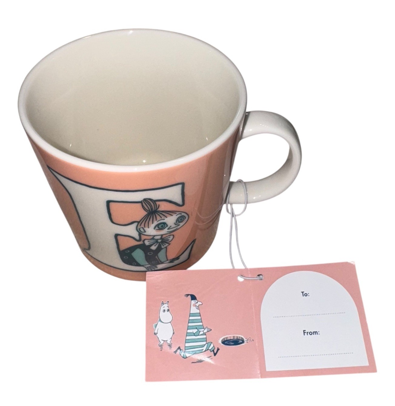 Arabia Alphabet Moomin Mug E Coffee Mymble Muumi Muki Finland Tove Jansson NWT