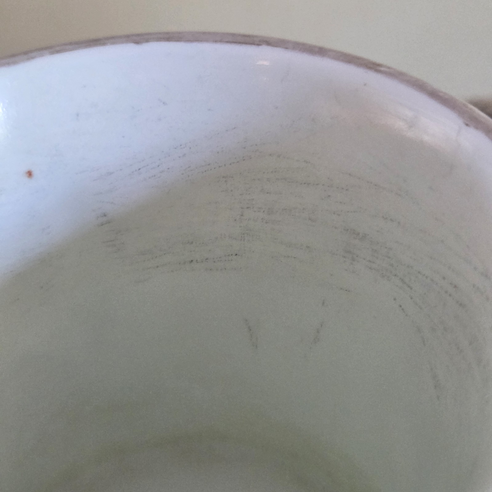 Antique 1920s Kewpie Rose O’Neill Wilson Thick White Milk Glass Coffee Mug