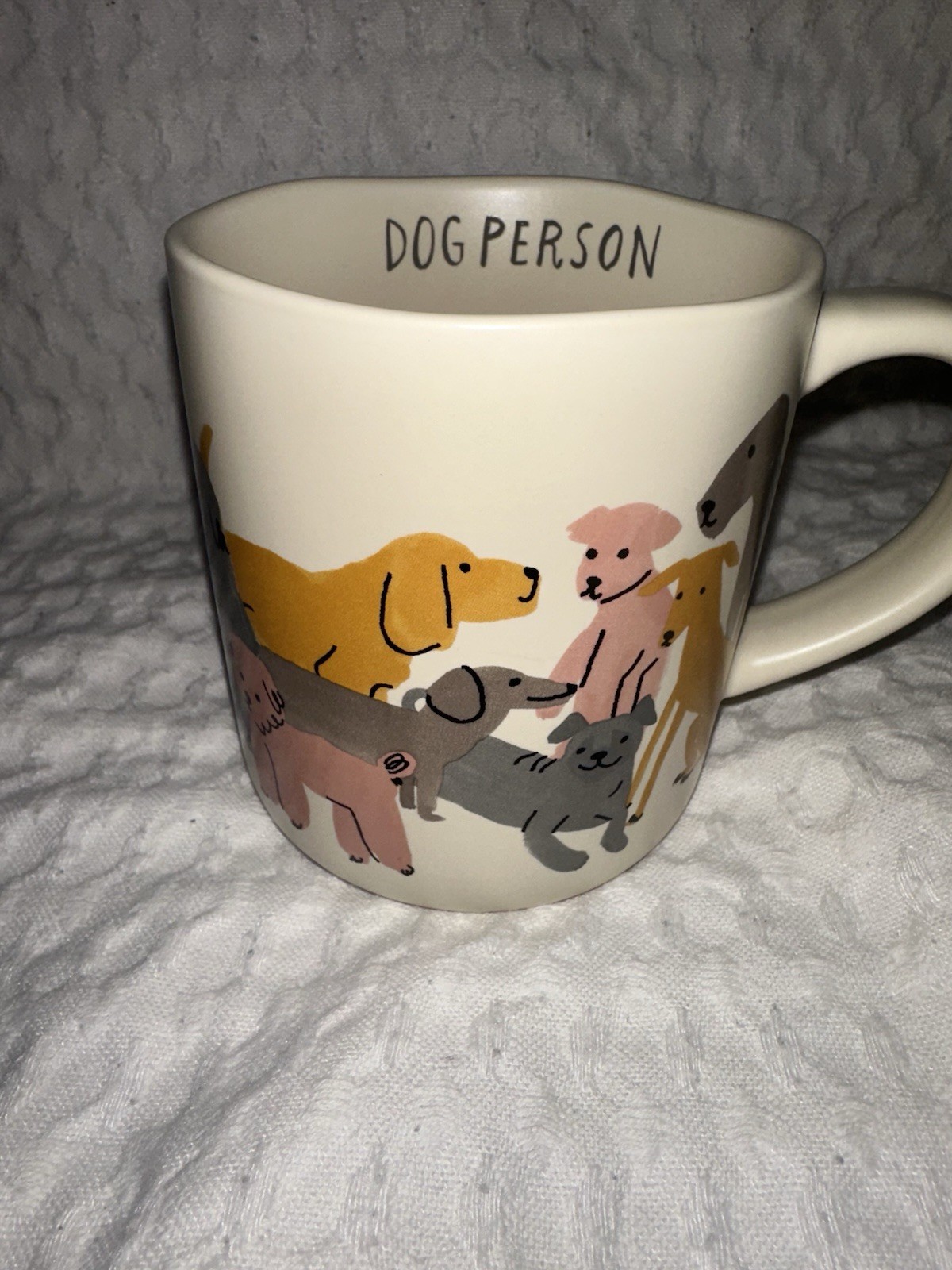 Opalhouse Dog Person Coffee Mug 16oz Stoneware Dogs Puppies Animal Lovers