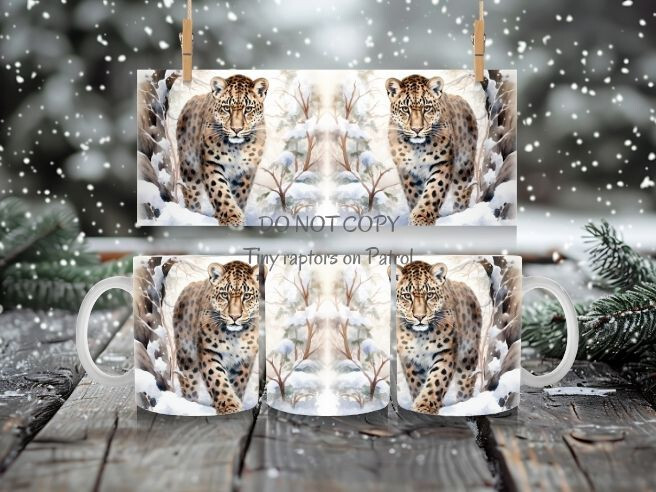 Leopard Cat 15 oz coffee mug, CHOICE, custom, wildlife, gifts, FREE shipping
