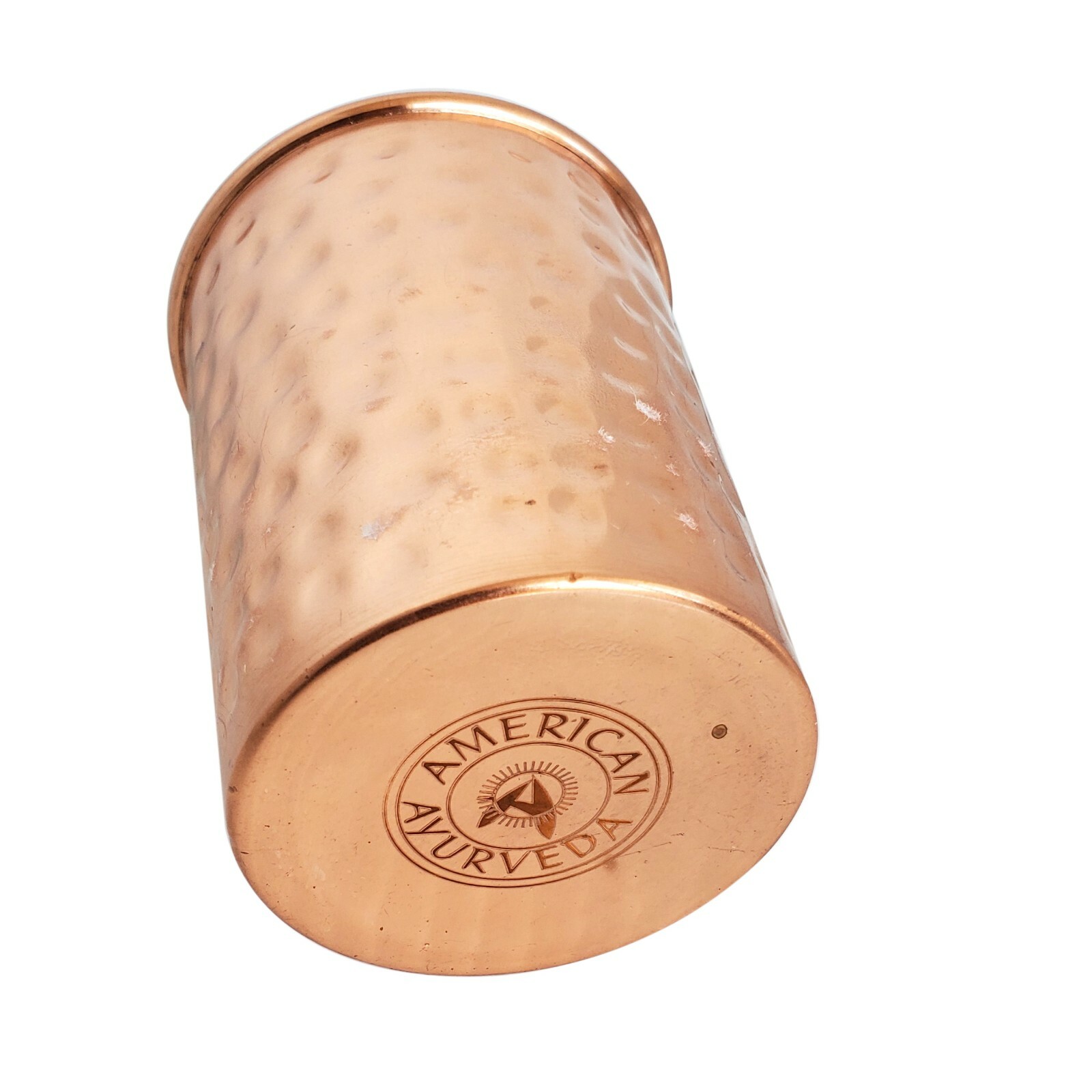 Pure Copper Cup 250ml Tumbler Glass Mug Holistic Health Yoga American Ayurveda