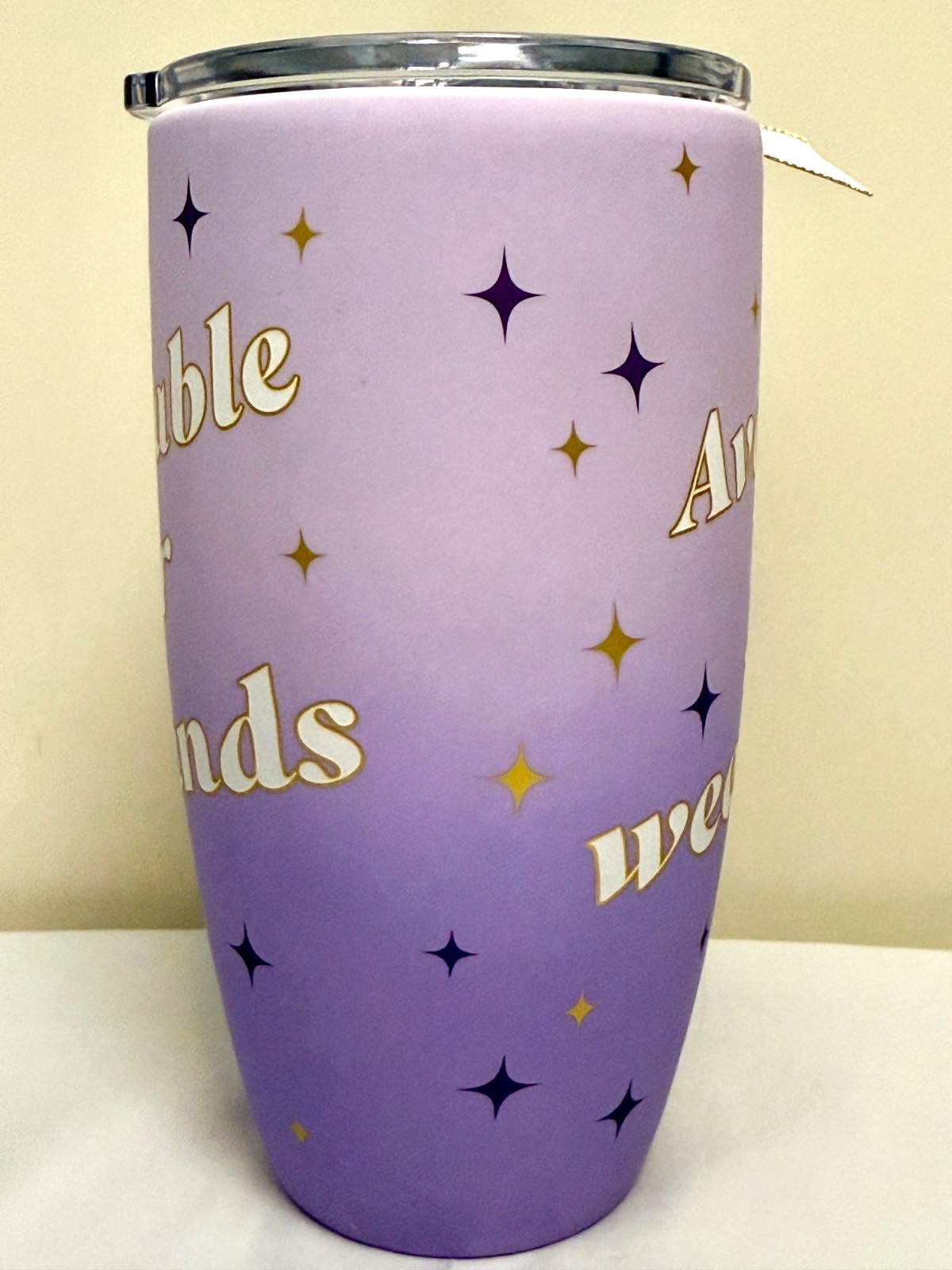“Available For Weekends” Jubillie 18oz Ceramic Ombre Soft Touch Travel Mug #404