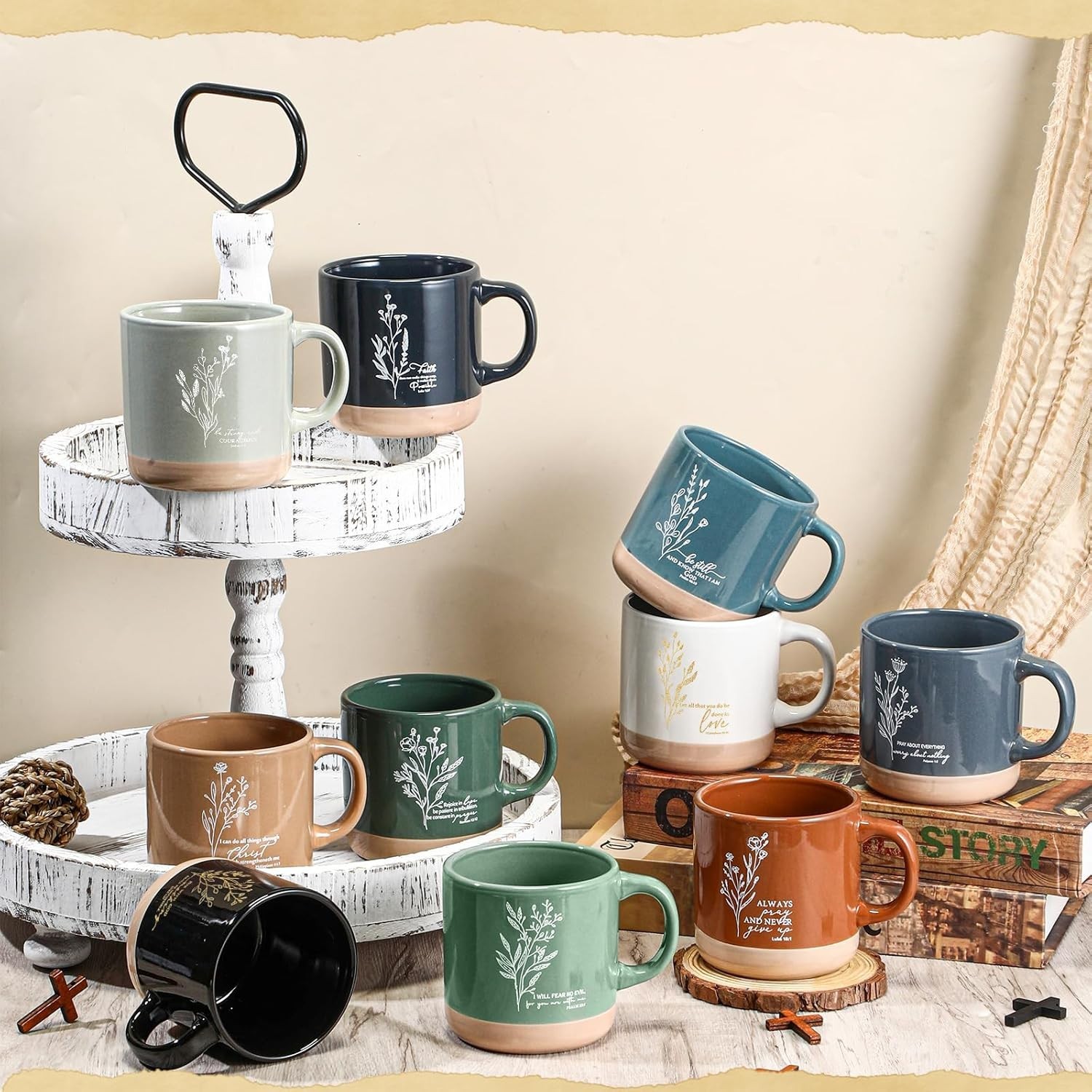 Christian Mugs Bulk for Women Inspirational,Bible Verse Christian Coffee and …