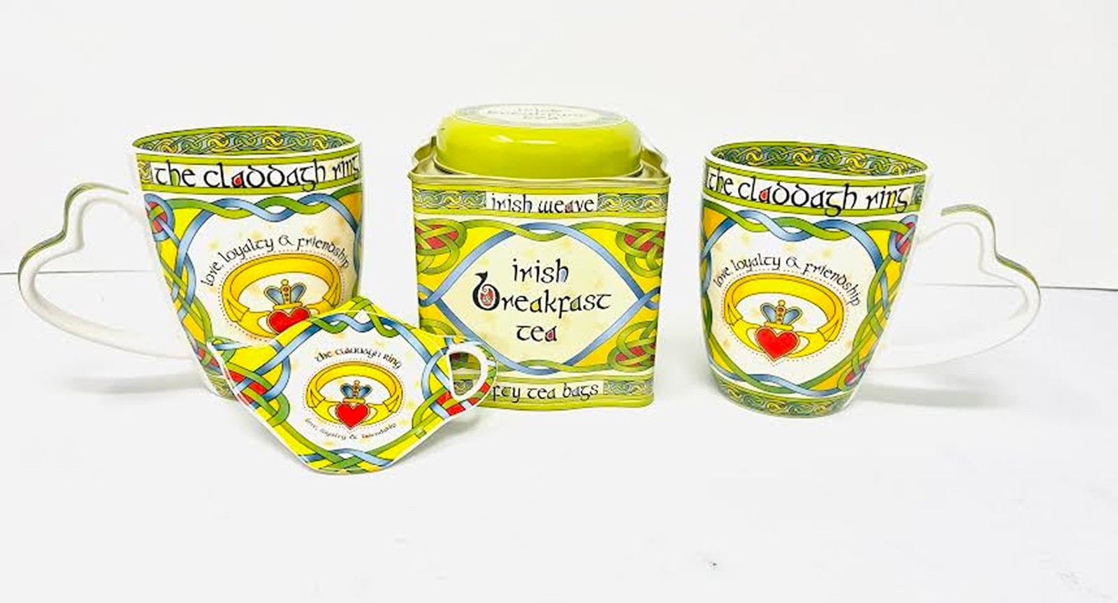 Irish Claddagh Mug Set of Two with Irish Box Capacity Cup is 380 ml/13 fl Oz …