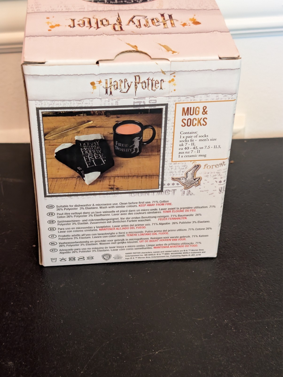 Harry Potter Free Dobby Coffee Mug & Socks – New in Box