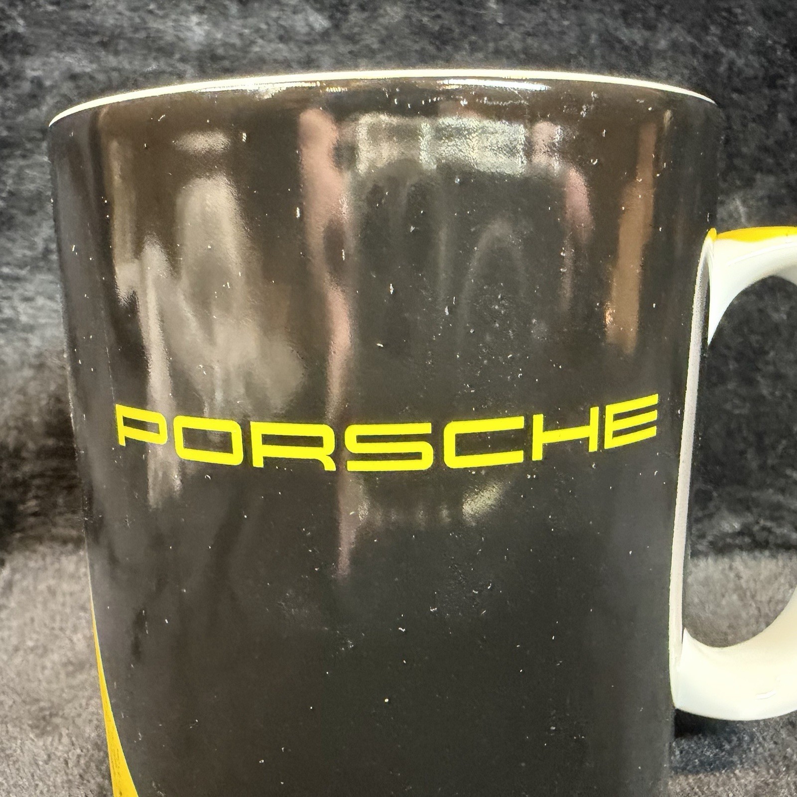 Porsche Black Matte Coffee Mug Germany 14oz Numbered 9800/10000 Limited Edition