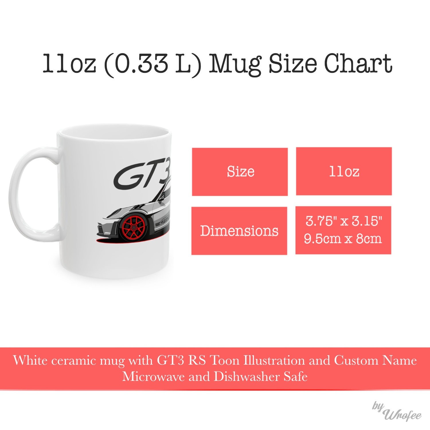 GT3 RS Track Monster Custom Mug Gift, Personalized Nurbugring King Track Car