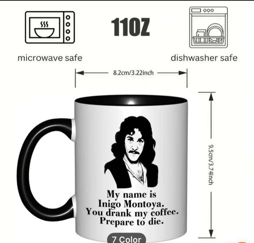 My Name is Inigo Montoya – Funny Ceramic Coffee Mug – 11oz