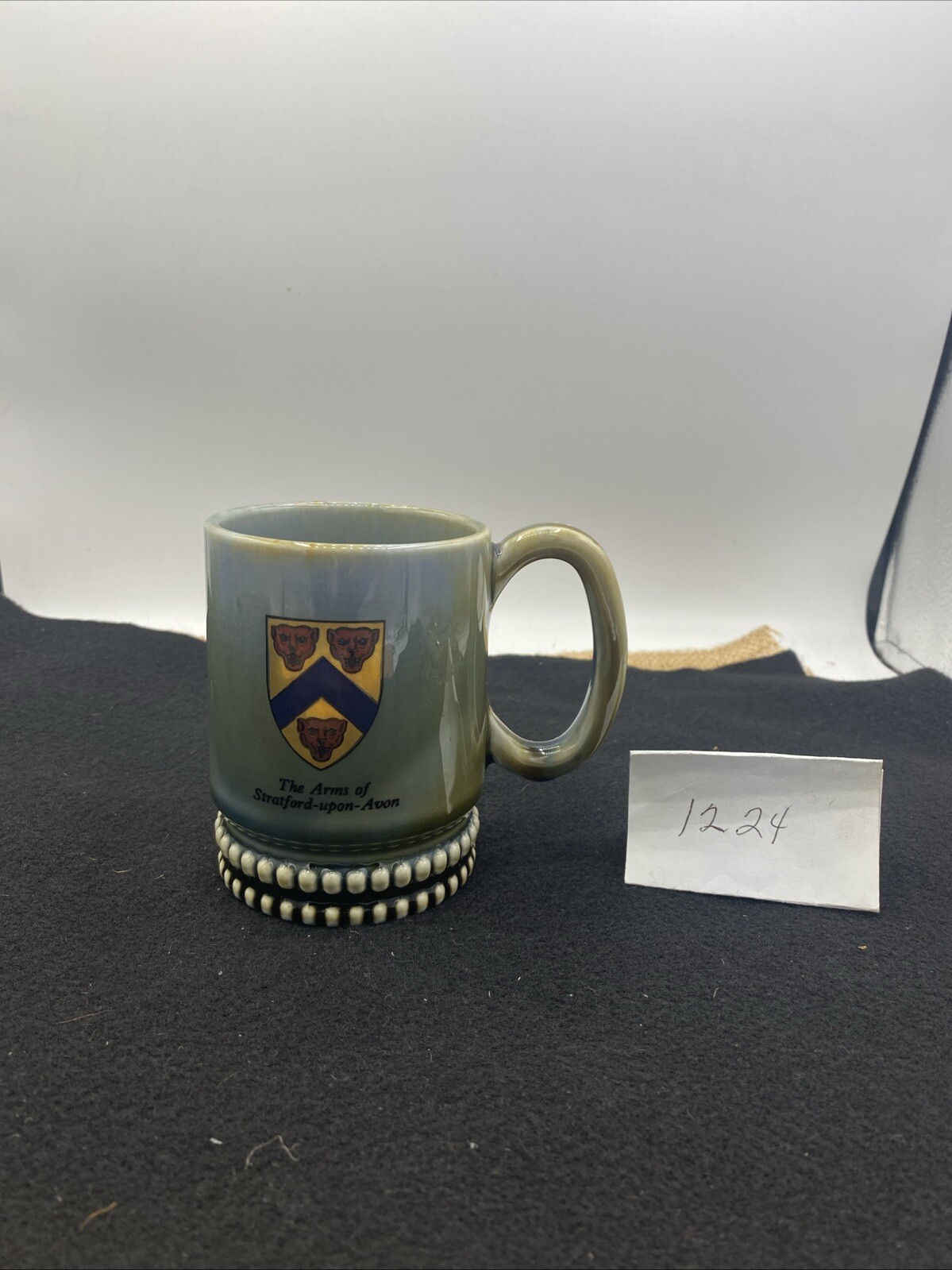 Vintage Wade Irish Porcelain Coffee Cup/Mug The Arms Of StratfordIreland – 10 oz