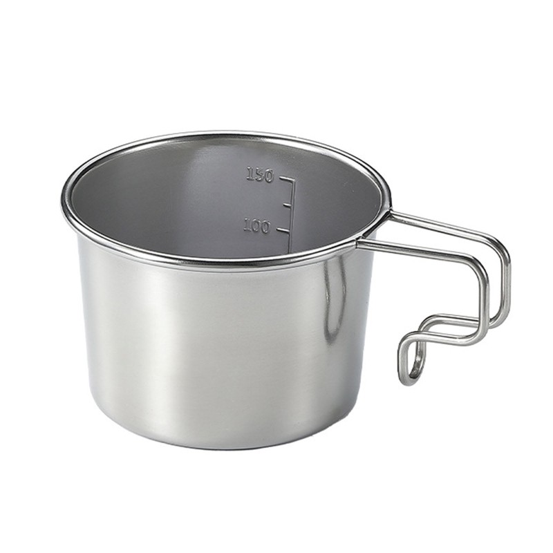 160ML Stainless Steel Coffee Mugs Metal Coffee Cup Shatterproof Cups with Handle