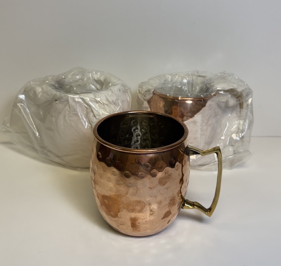 Street Craft Moscow Mule Copper Mugs Classic Drinking Cup Set 3 Pack – Copper