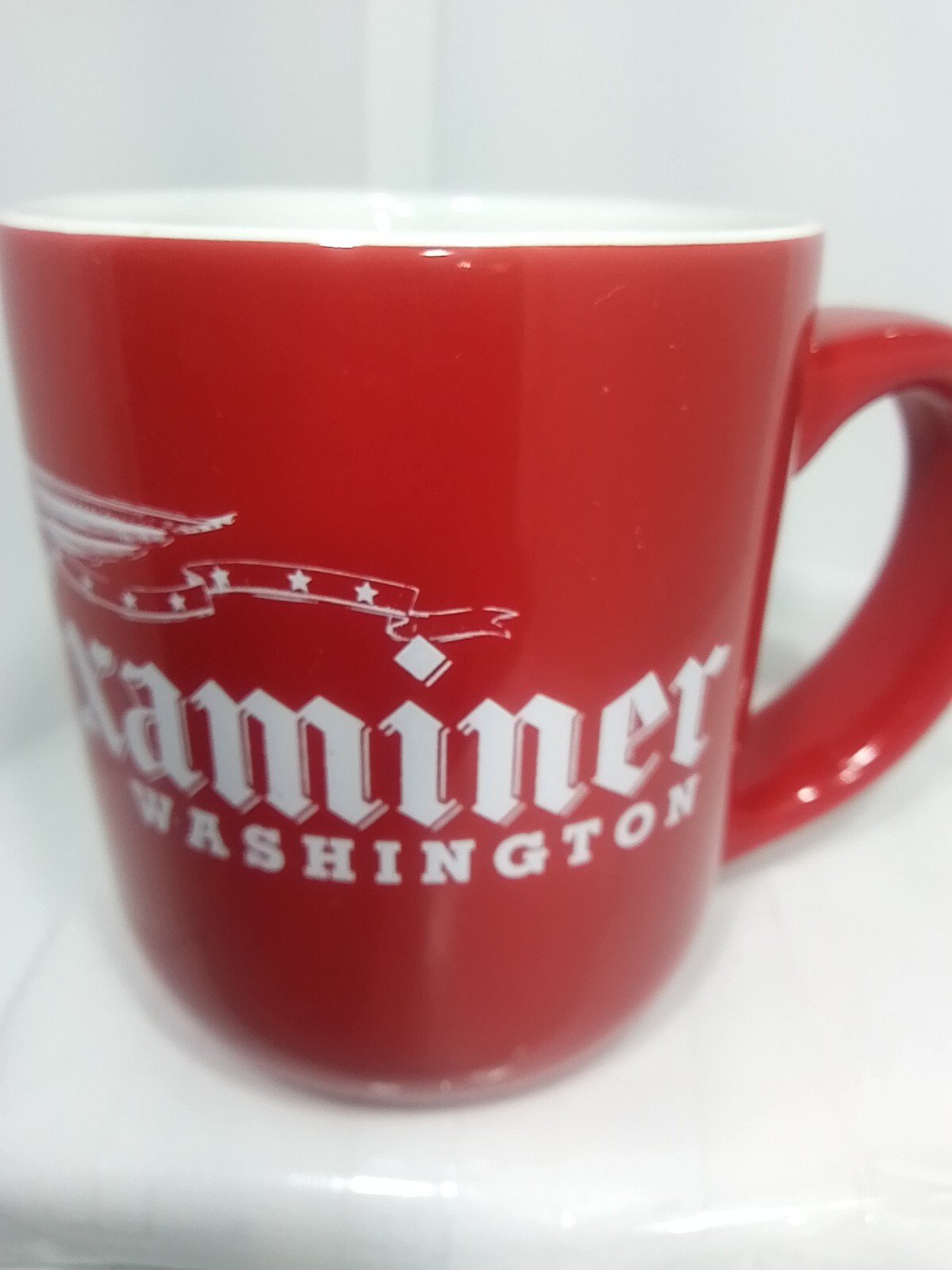 THE WASHINGTON EXAMINER NEWSPAPER COFFEE MUG. THE EXAMINER Art Deco Mug. B264