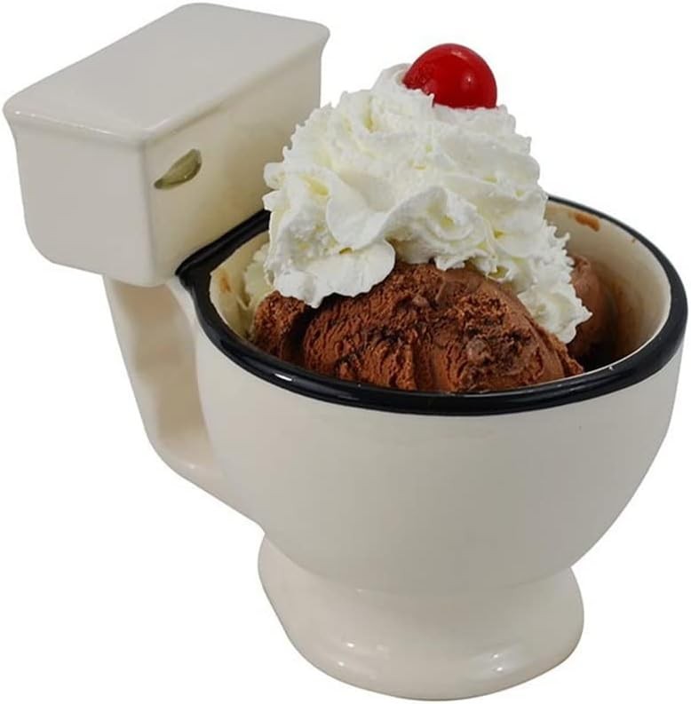 Novelty Toilet Ceramic Mug With Handle Coffee Tea Milk Ice Cream Cup Funny Gifts