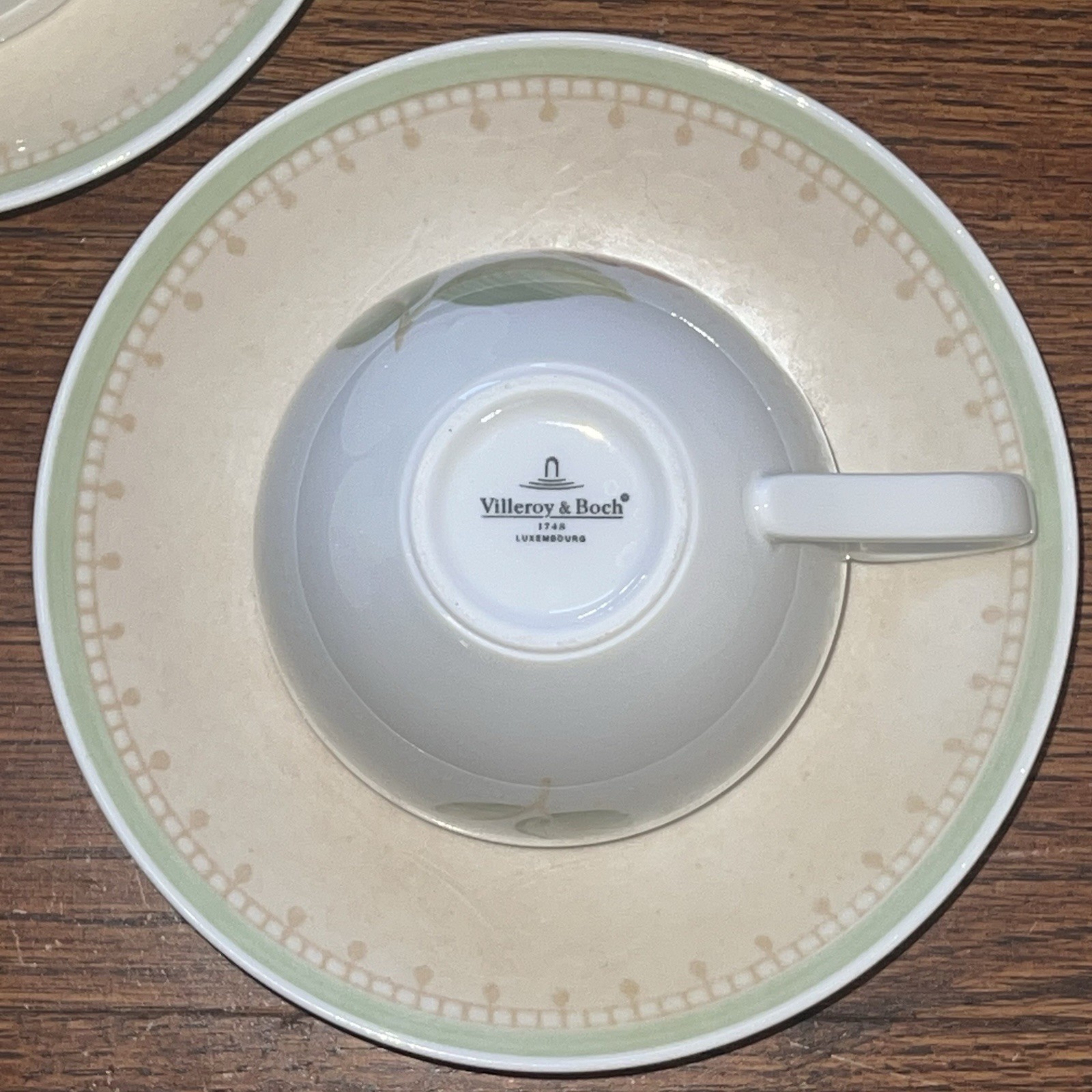 Set of 3 Villeroy & Boch Florea Butterfly Tea Cups /Saucers Germany Luxembourg