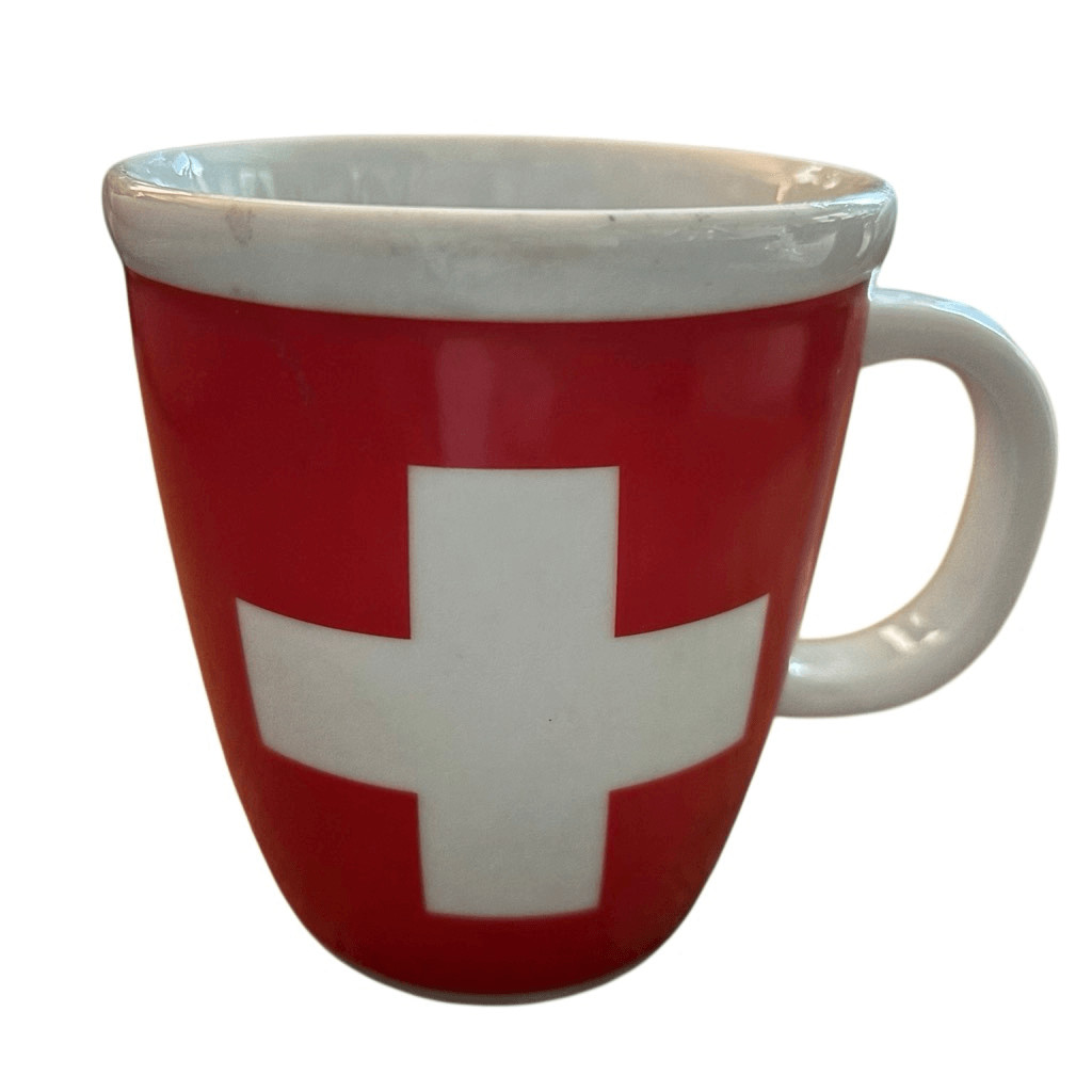 Bodum Switzerland Swiss White Cross Coffee Mug