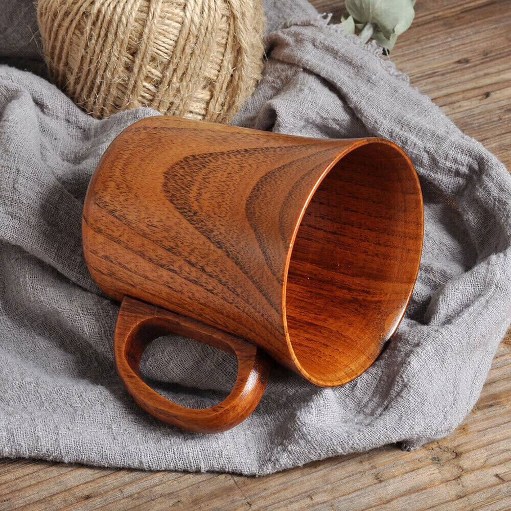 250ML Natural Wooden Wood Cup Coffee Tea beer Juice Milk Water Mug handmade Cup