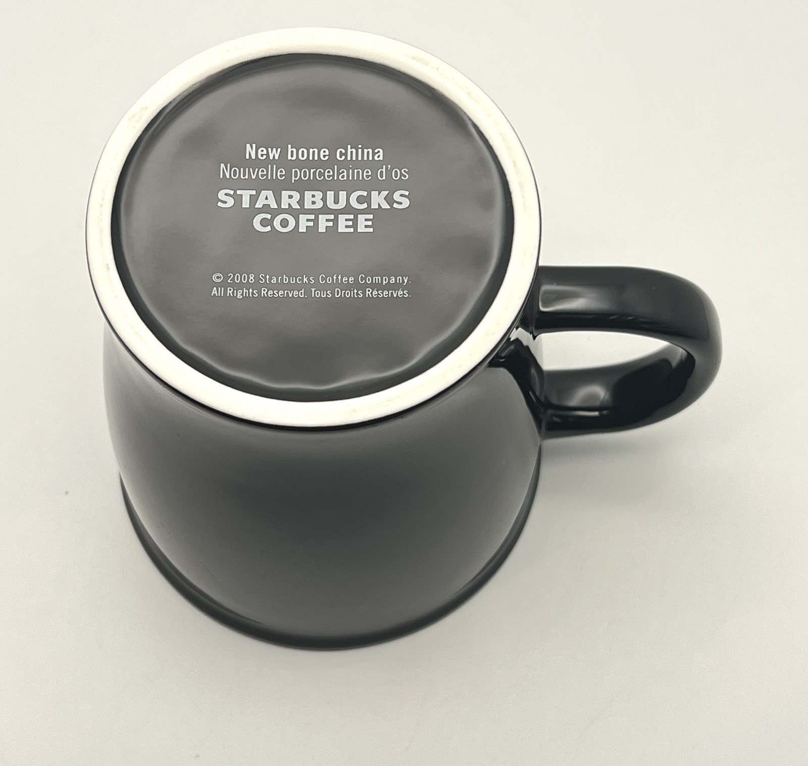 Starbucks Black Bone China Mug 2008