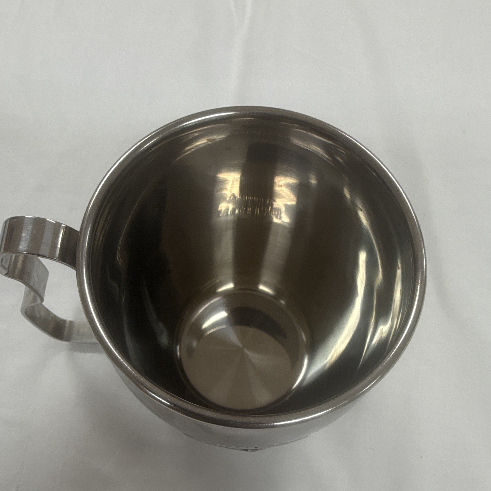 Patron Stainless Steel Silver 12 fl oz Decorated Tequila Coffee Mug Handle