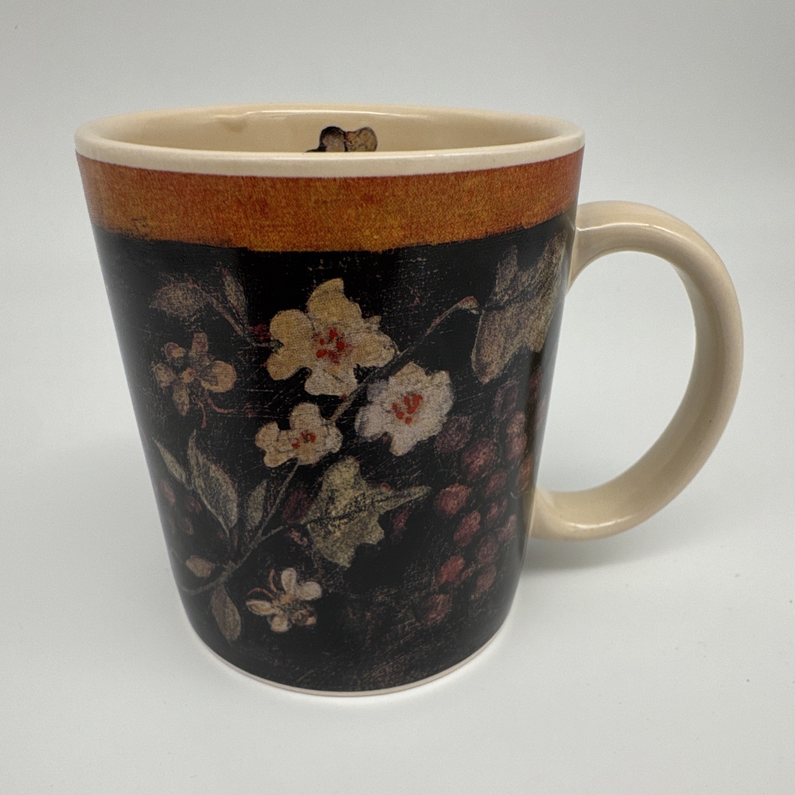 RARE 2001 Lang & Wise Very fine Grapevine Primitives Mug SW#24 Susan Winget Y2K