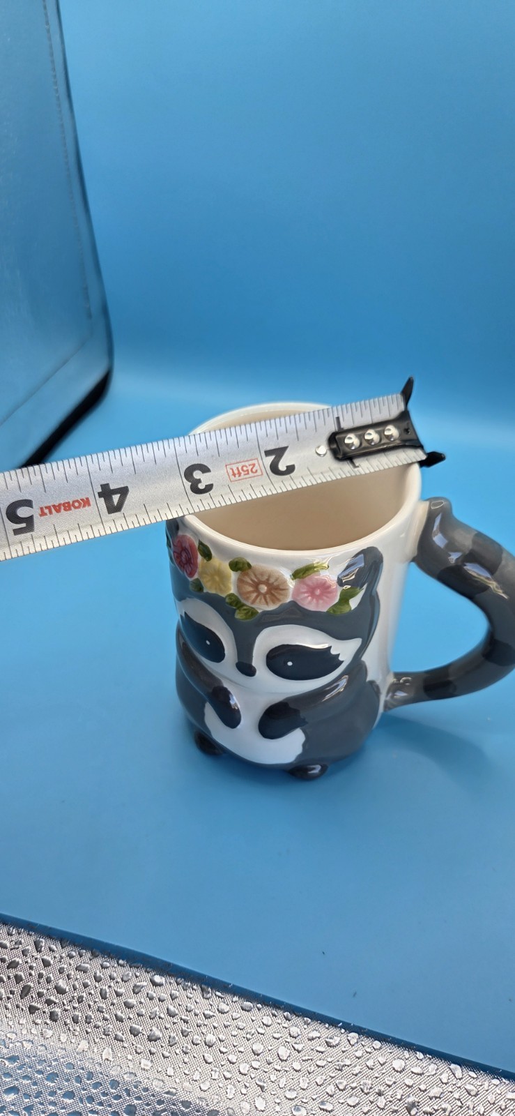 Racoon & Flowers Coffee Mug Ceramic Francesca’s