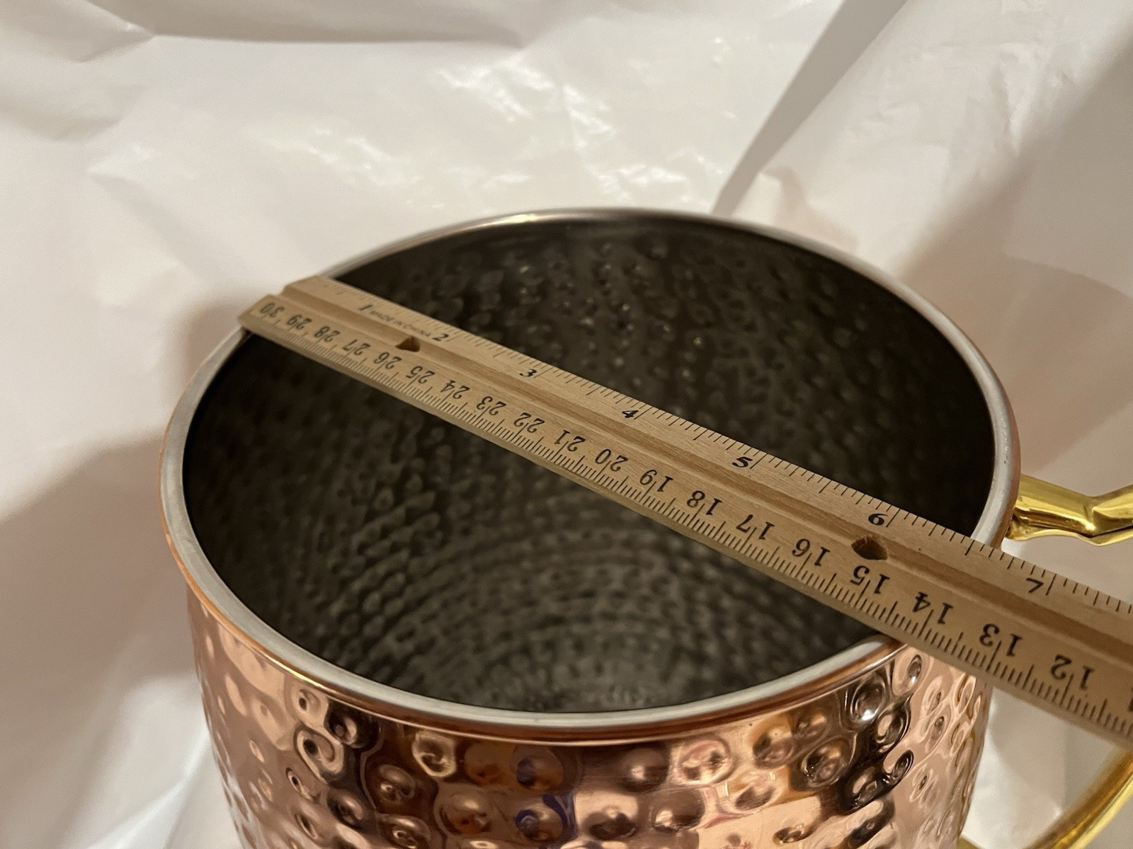 Jumbo American Metal craft Moscow Mule Hammered Copper 192 Oz Mug Planter India