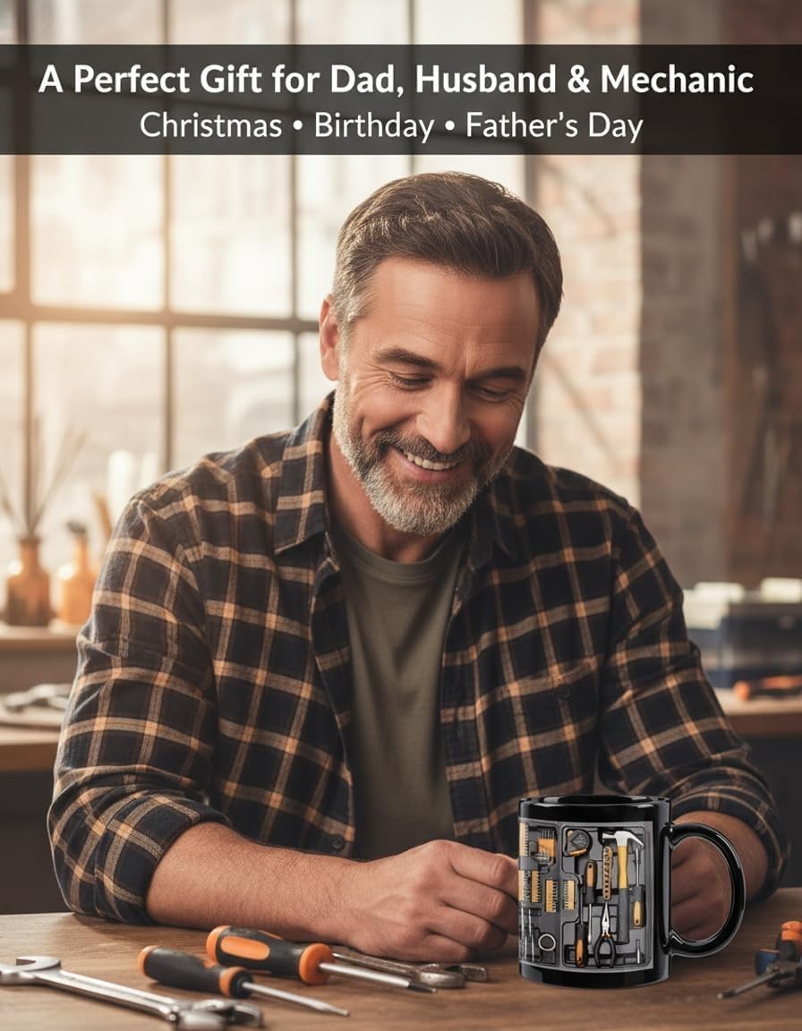 Toolbox Coffee Mug Mechanic Toolbox Mug Toolbox Set Pattern 11 OZ Mugs Men gift