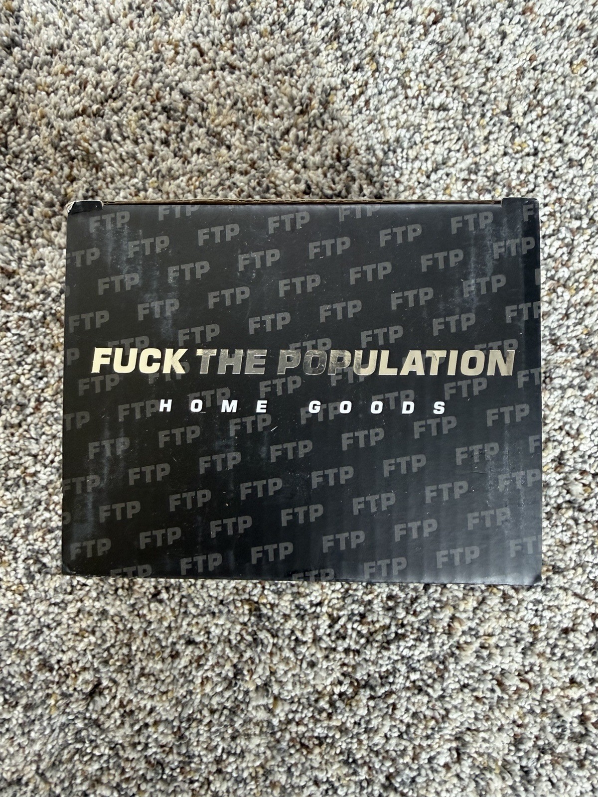 FTP Ceramic Black White Graffiti Novelty Decorated Dumpster New In Box