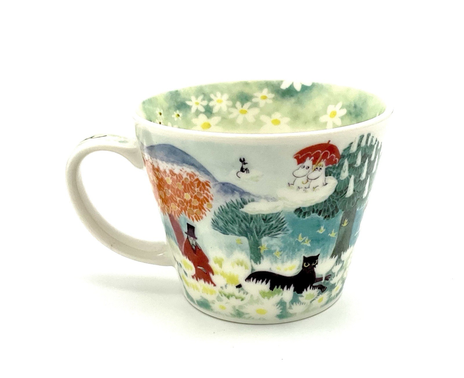 Moomin Valley Water Color Soup Mug Cup Yamaka Japan