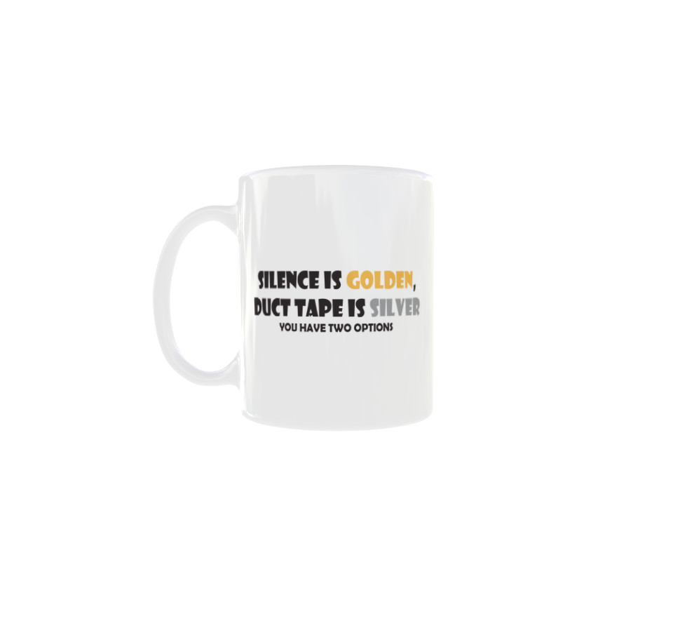 Silence is golden, 11.oz Coffee Mug