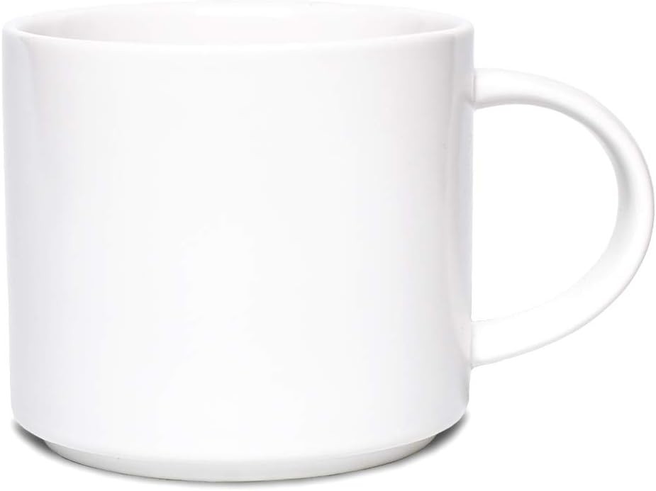 Matte Ceramic Coffee Mug for Office and Home, 13 oz, Suitable for Dishwasher and