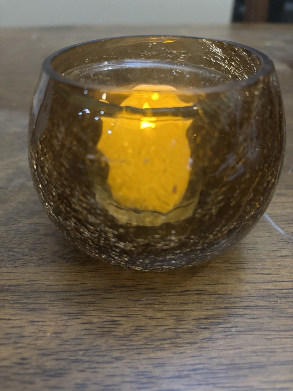 Pier 1 Inspirational Mug Set Amber Crackle Glass Votive Holder Love Conq/Be Stil