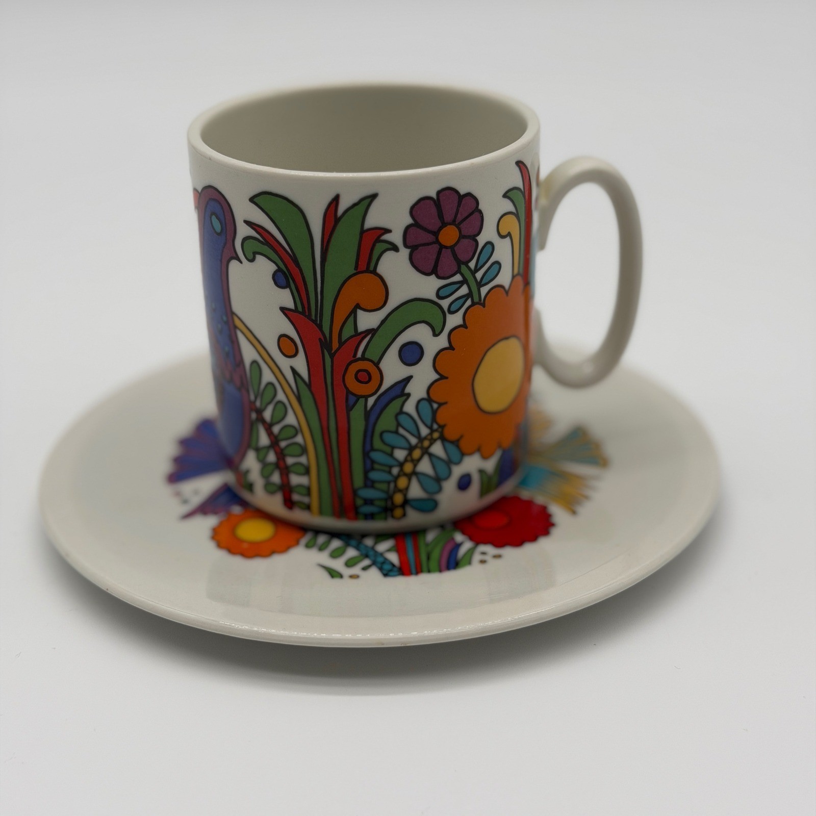 Villeroy & Boch Acapulco Mug and Plate Set Vintage Mexican Folk Art Luxembourg