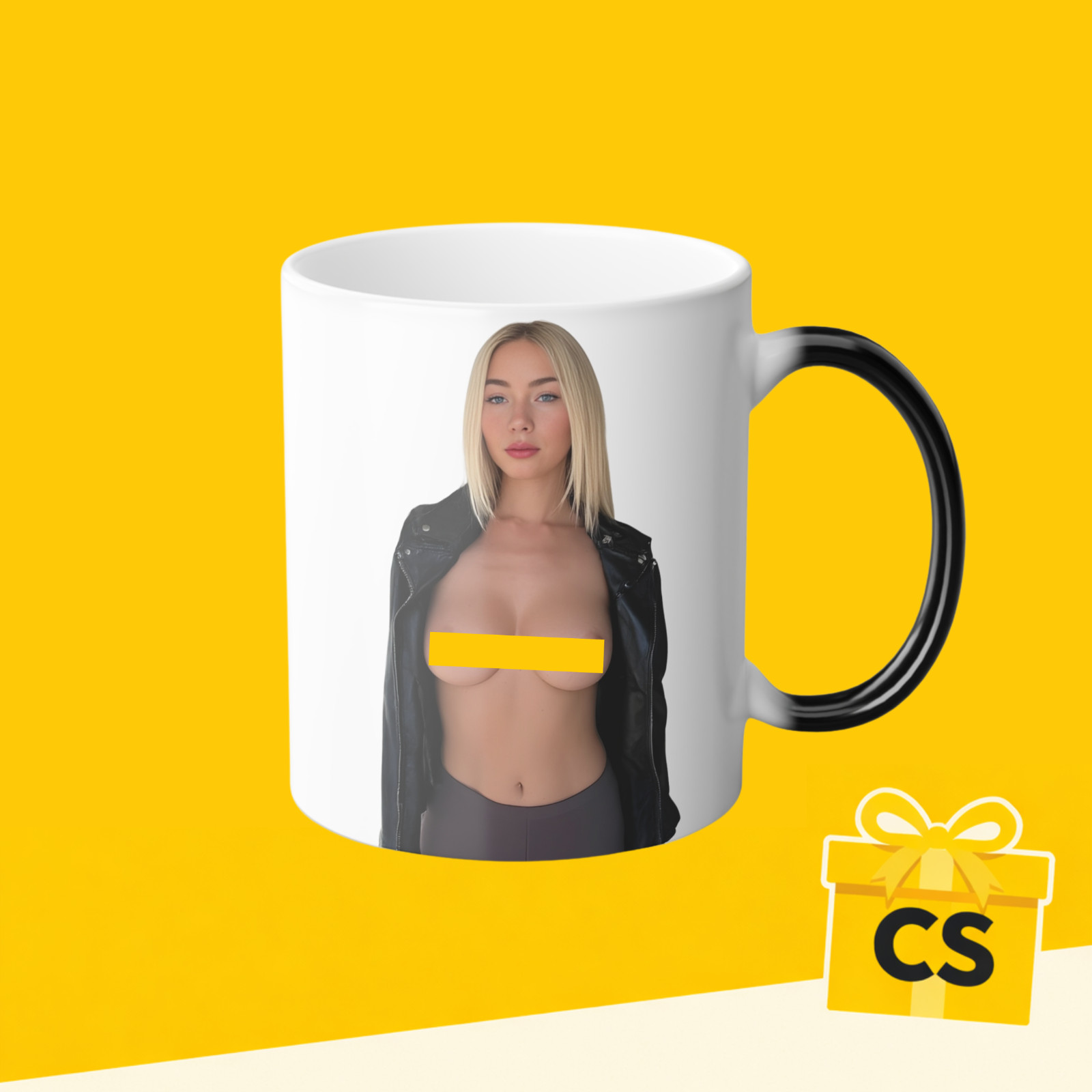 Adult Humor Heat Mug Activated Mature women Photo Cup Prank Gift for men funny