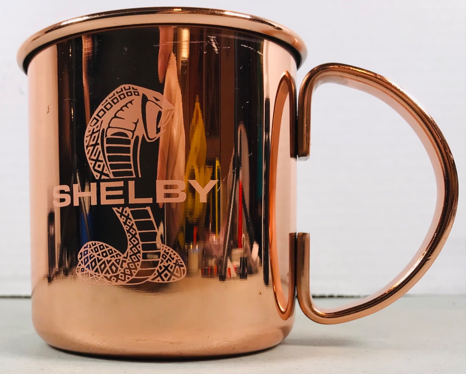 Shelby Cobra Copper and Stainless Steel Cup Coffee Mug – 3.5 in by 3.5 in