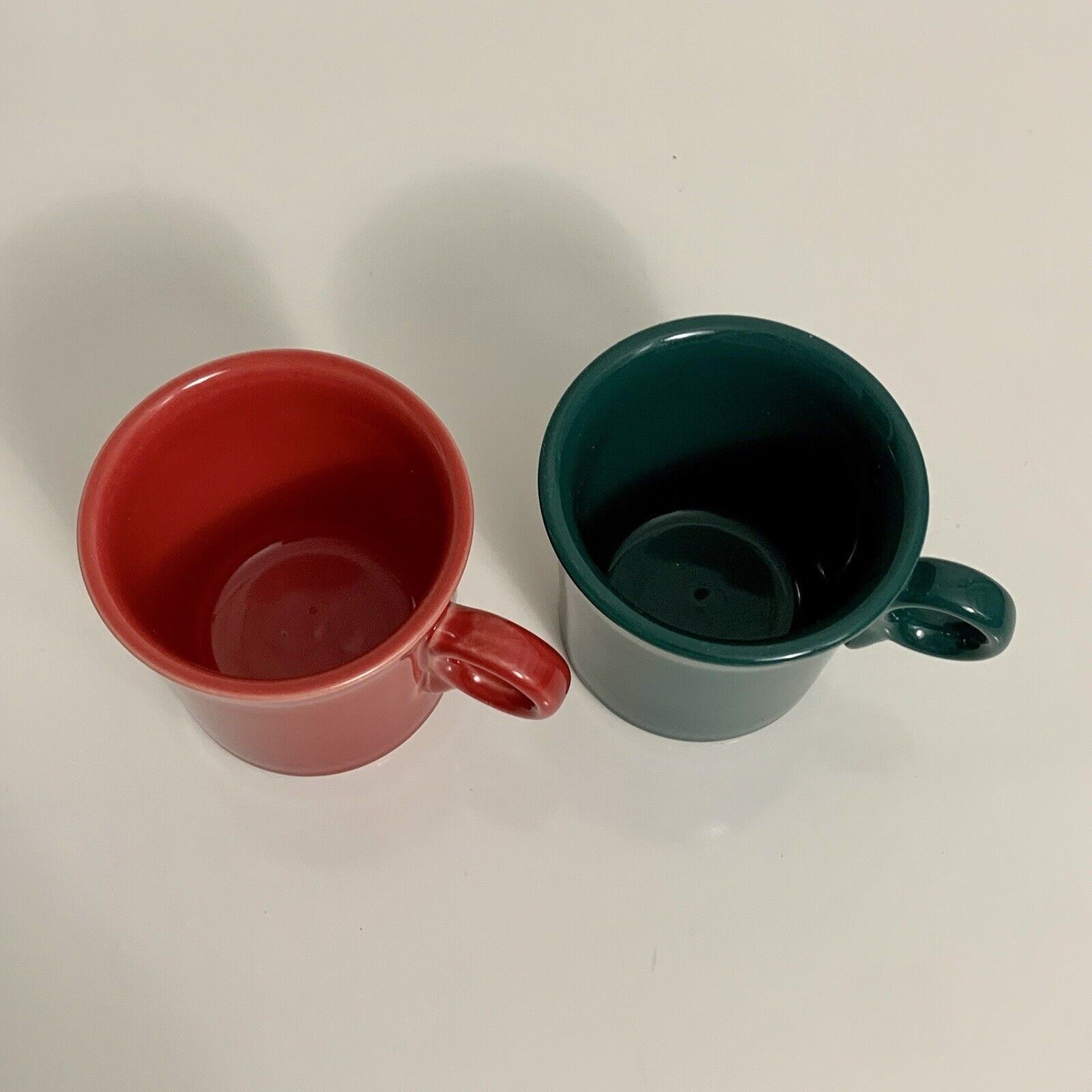 Fiestaware Mugs Set of 2 Red Green