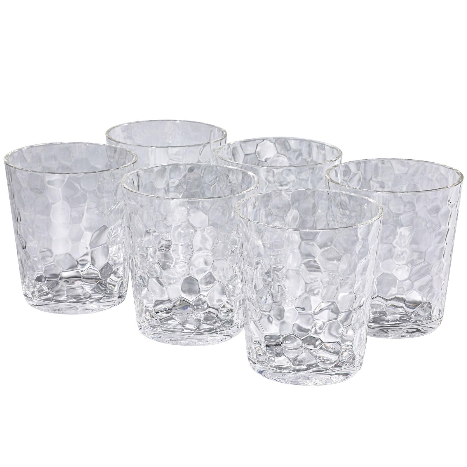 BPA-Free Plastic Tumblers 6 Pack (6x16oz) | Reusable Dishwasher Safe | Stacka…