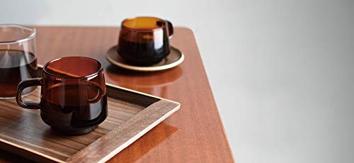 KINTO SEPIA Mug 340ml Amber Heat-Resistant Glass Coffee Tea Cup Japan New 21741