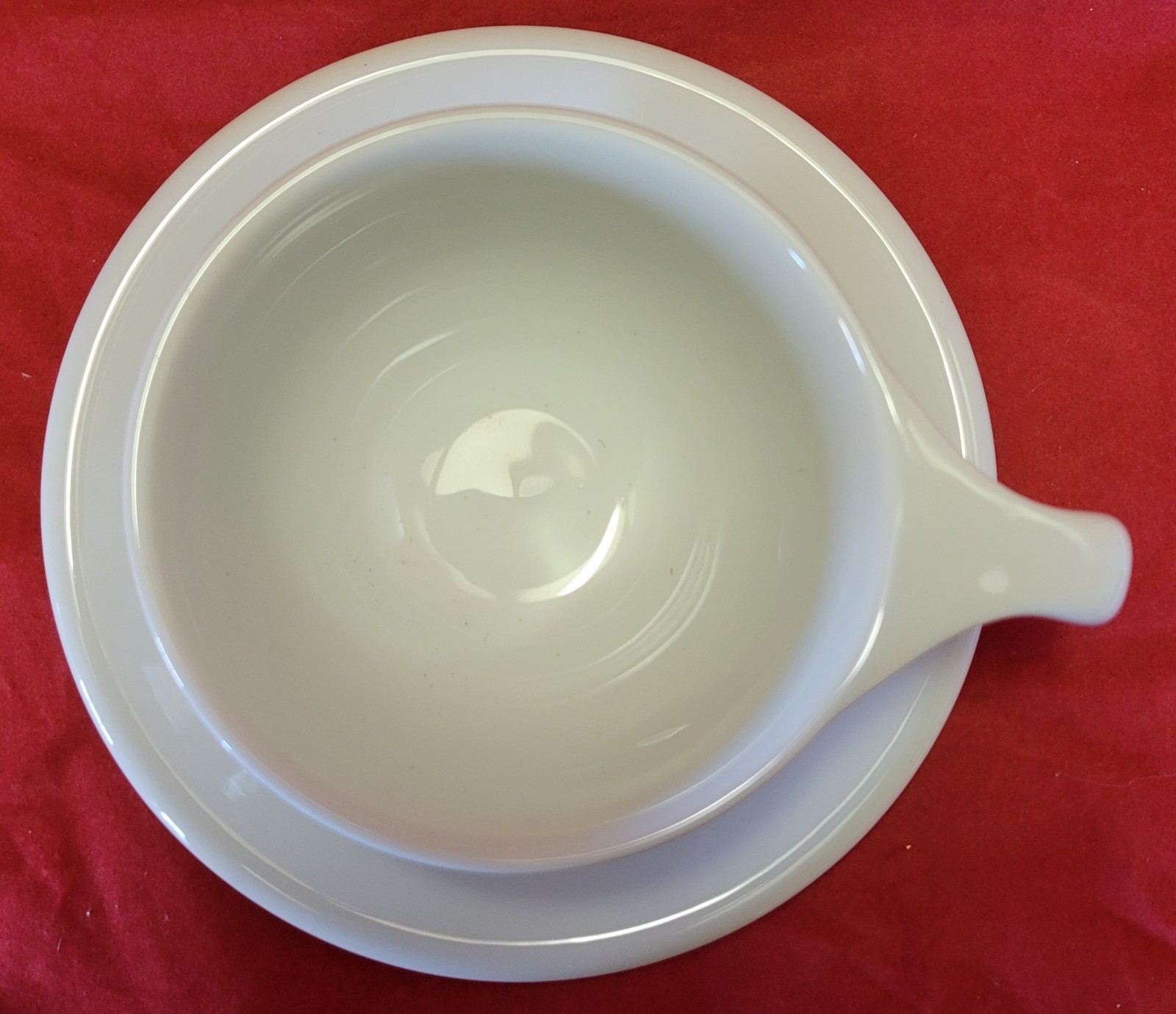 NOTNEUTRAL LINO 8 OZ LATTE CUP & SAUCER – WHITE – NEW – FREE SHIPPING