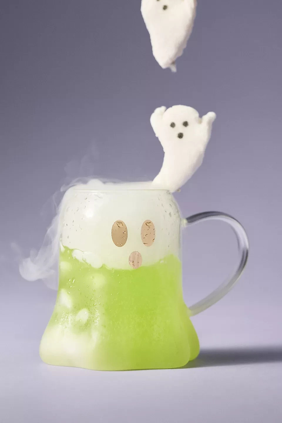 New Anthropologie Ghost Borosilicate Glass Mug