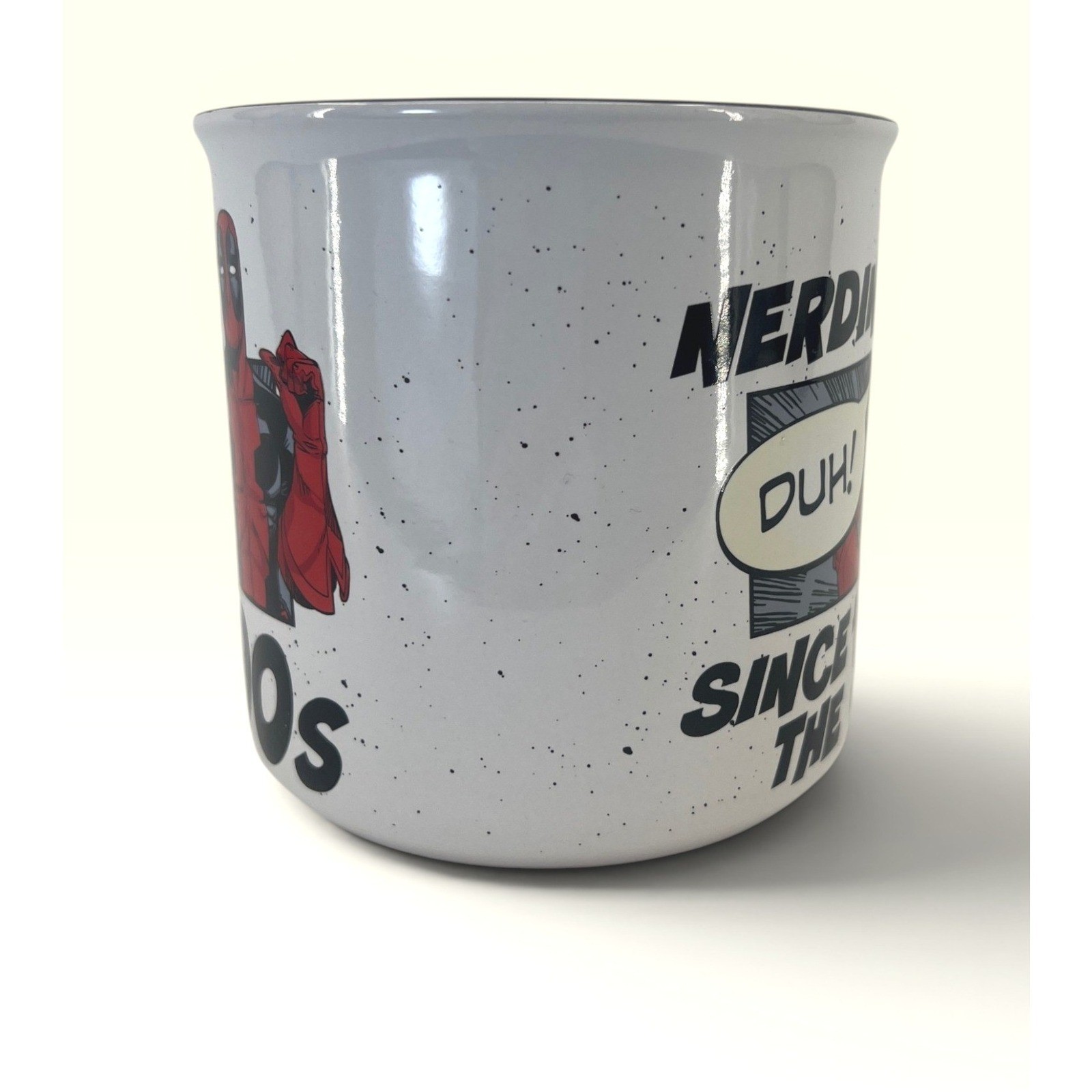 Silver Buffalo Deadpool Mug 20oz White Nerdin Since The 90s Ceramic NEW