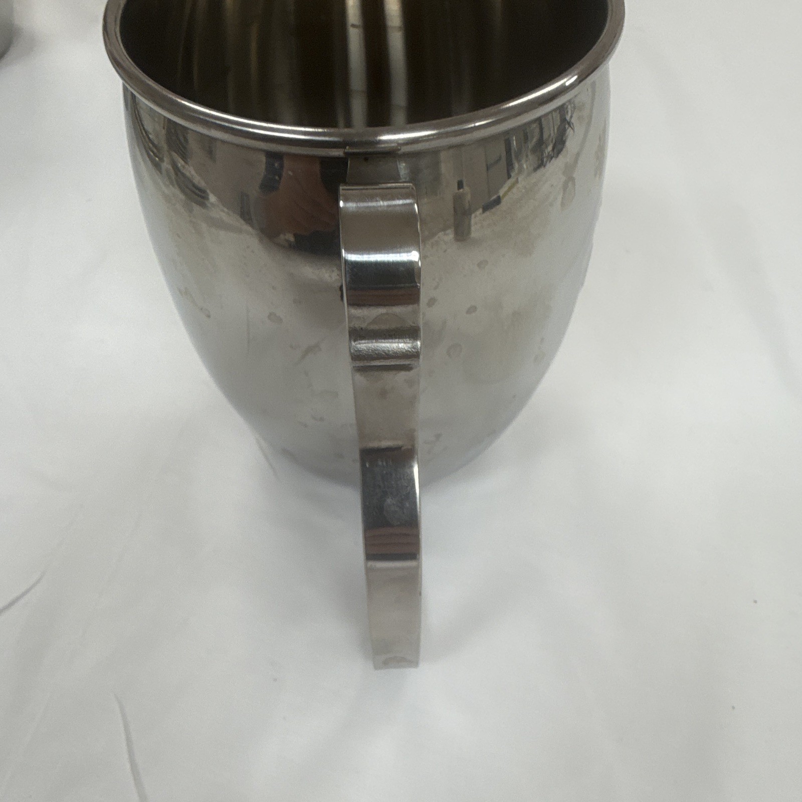 Patron Stainless Steel Silver 12 fl oz Decorated Tequila Coffee Mug Handle